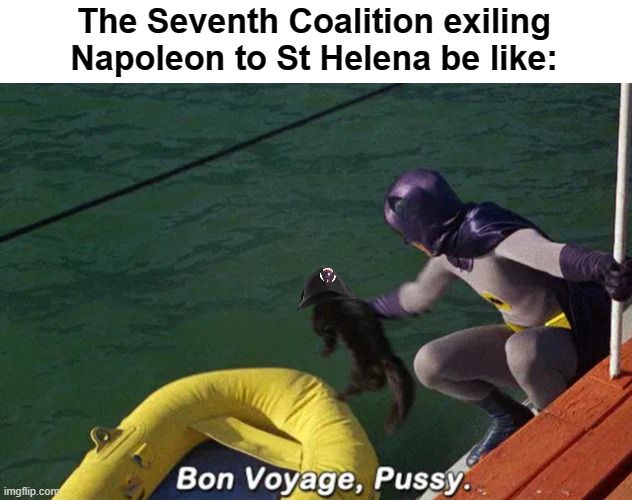 After his latest exile, Napoleon was not feline fine