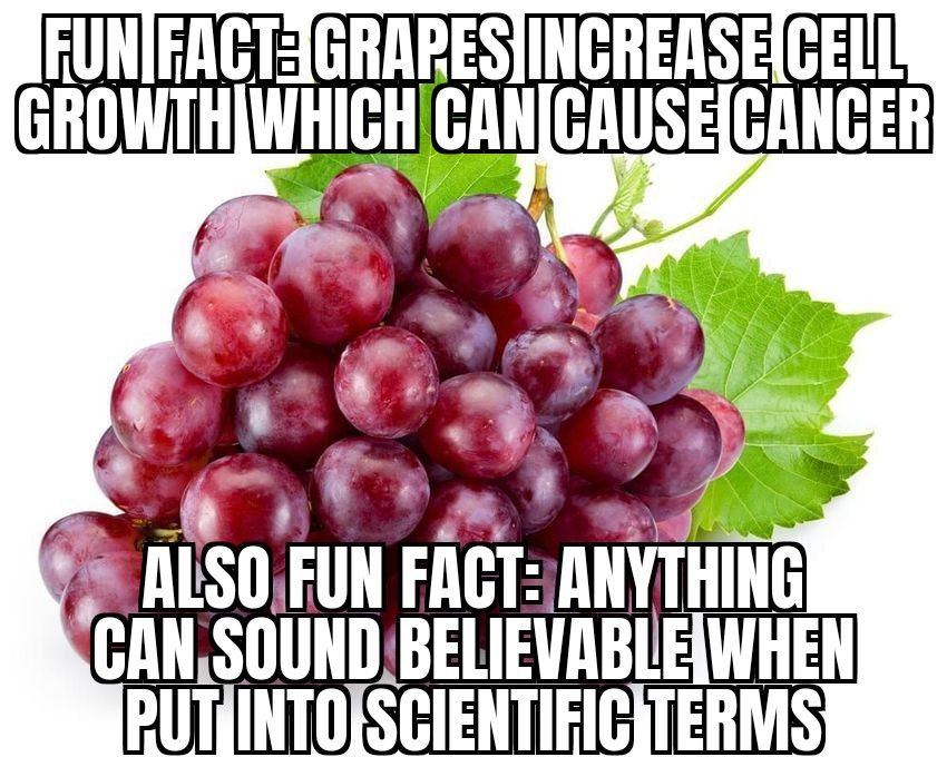 Grapes = cancer