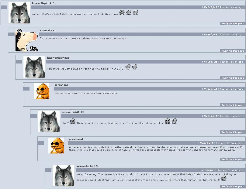 Furries scare me