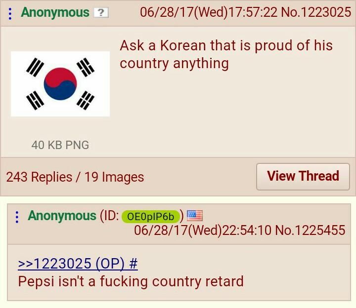 North and south pepsi