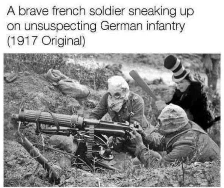 It's Fake Because The French Aren't Brave