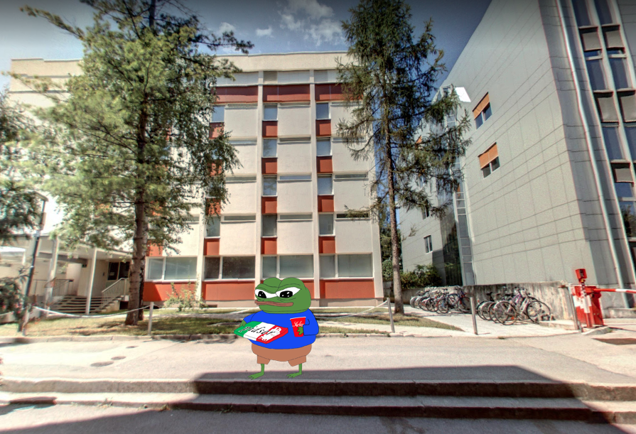 Me randomly strolling through Ljubljana to meet Slov