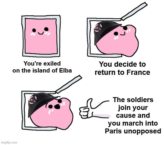 Wait, Napoleon's a blob now? Damn, British propaganda is out of control