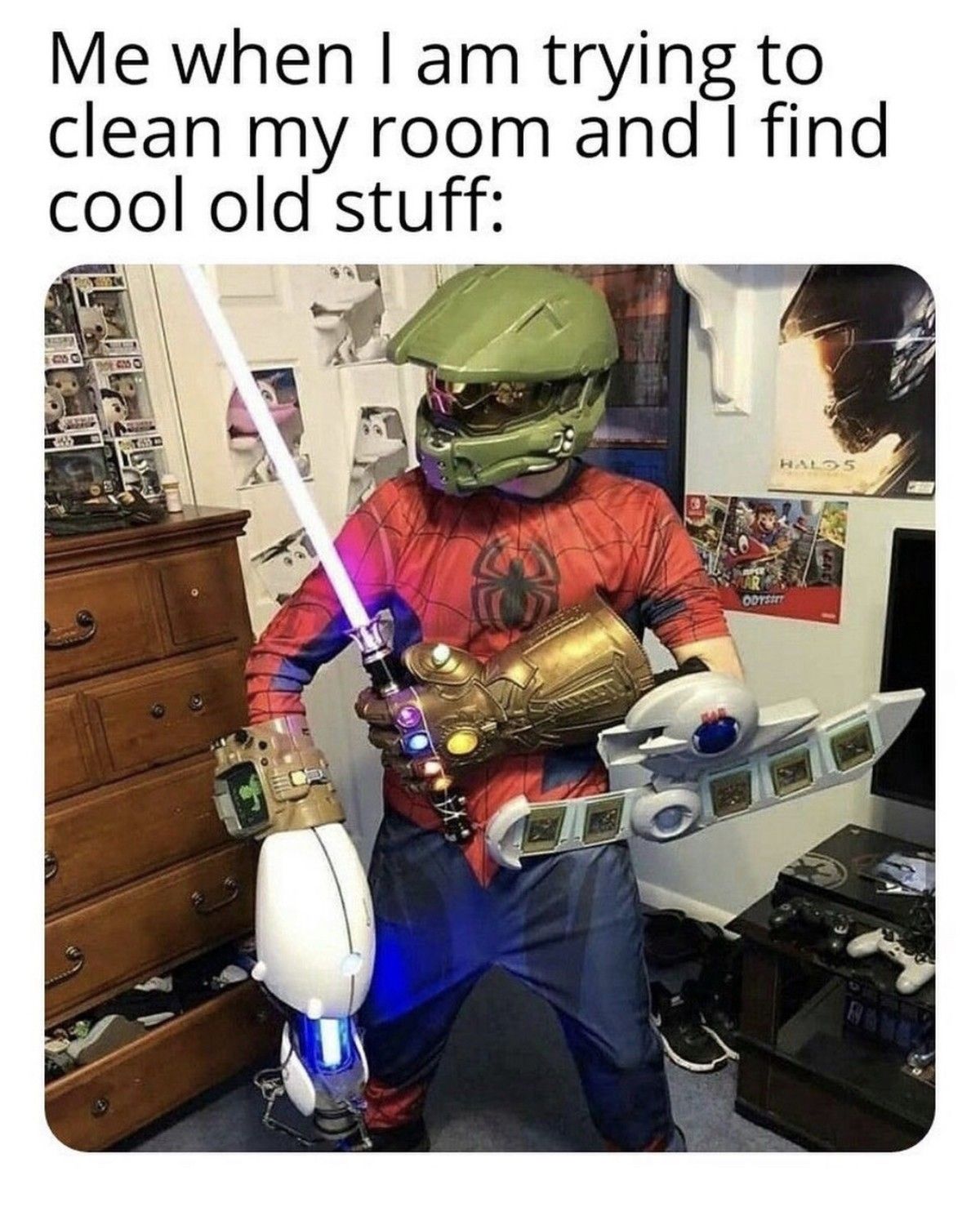 he has the full set