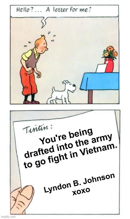 I always knew Tintin was going to take a dark turn in the future