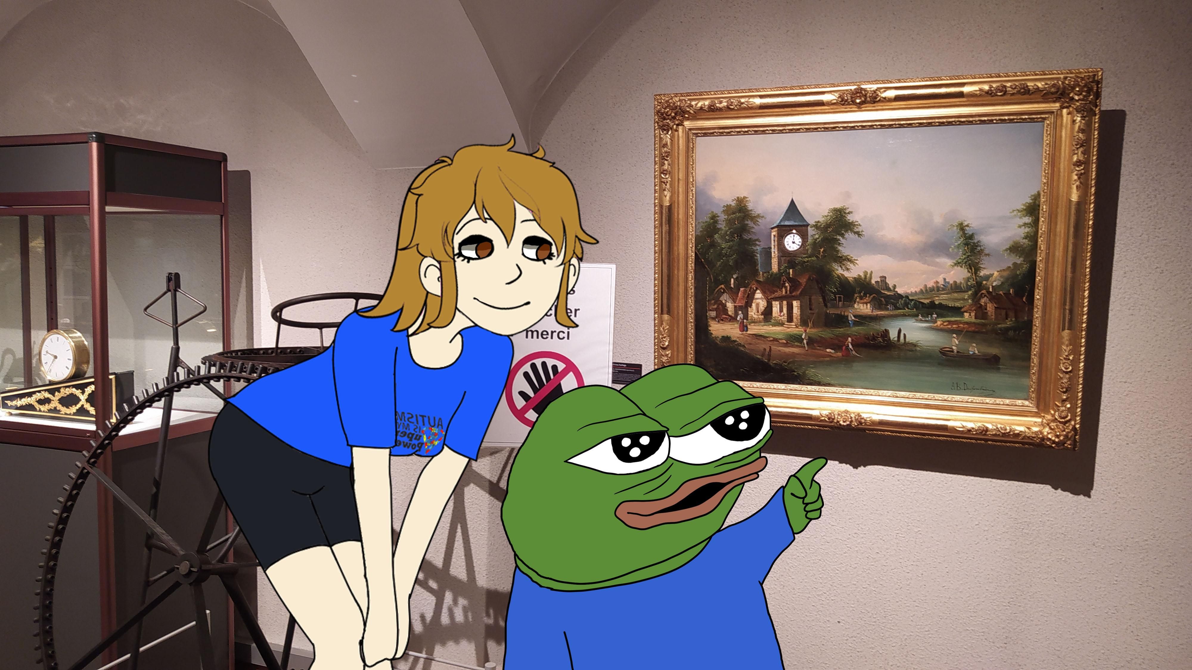 "What is that?" ... "That would be a painting, Pepe."