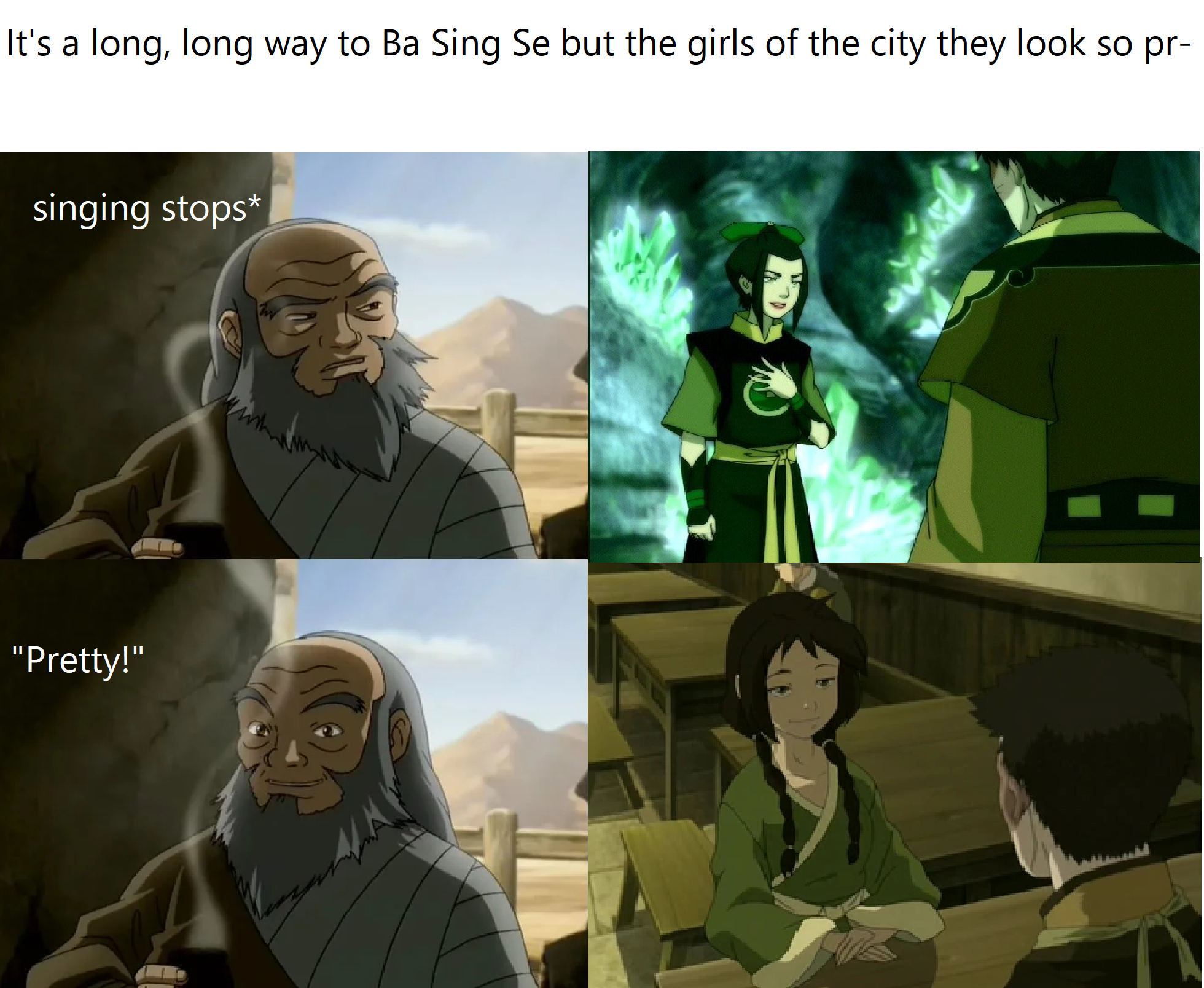 "Zuzu, you have a Ba Sing Se girl at home." - Azula