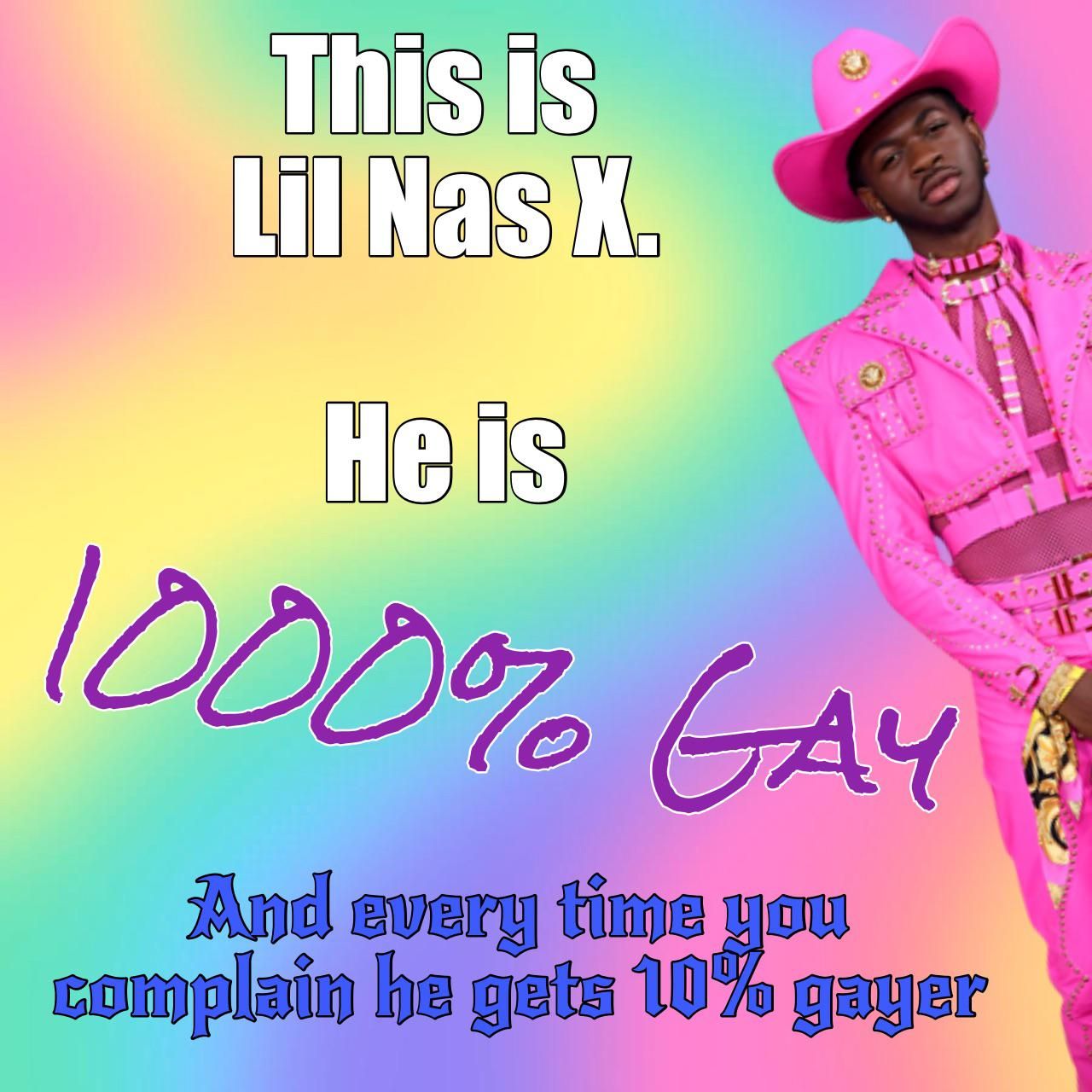 He only grows more gay. You cannot stop it.