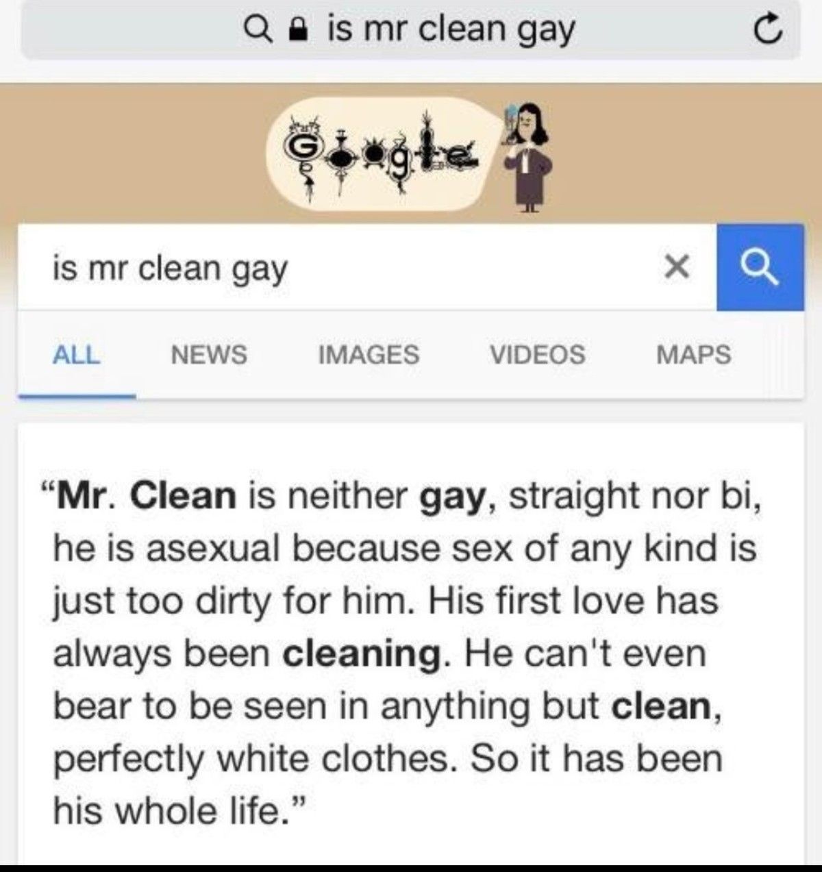 does he bleach his rectum??