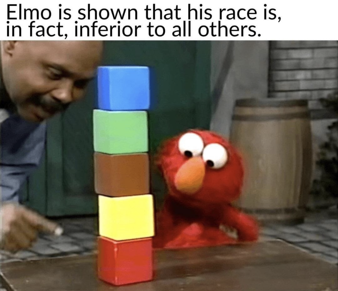 Poor Elmo.