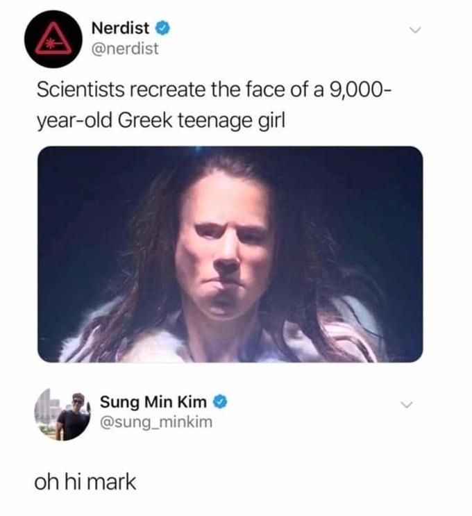 They went to artflow.ai and put in "9000 year old Greek teenage girl"