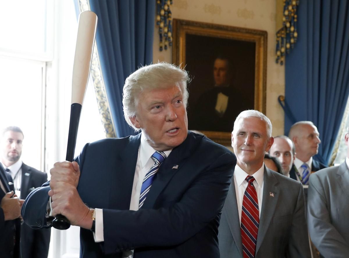 Donald Trump minutes before beating the shit out of Mike Pence