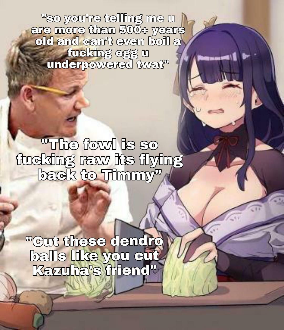 The God of eternity can't cook