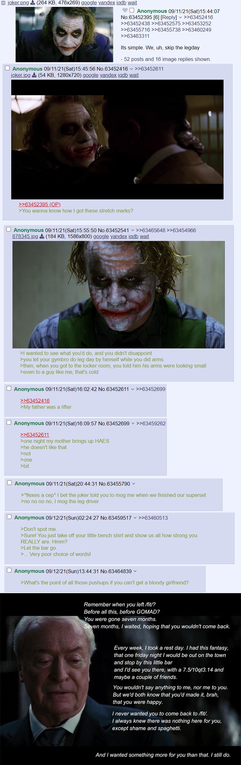 /fit/ doing the Dark Knight