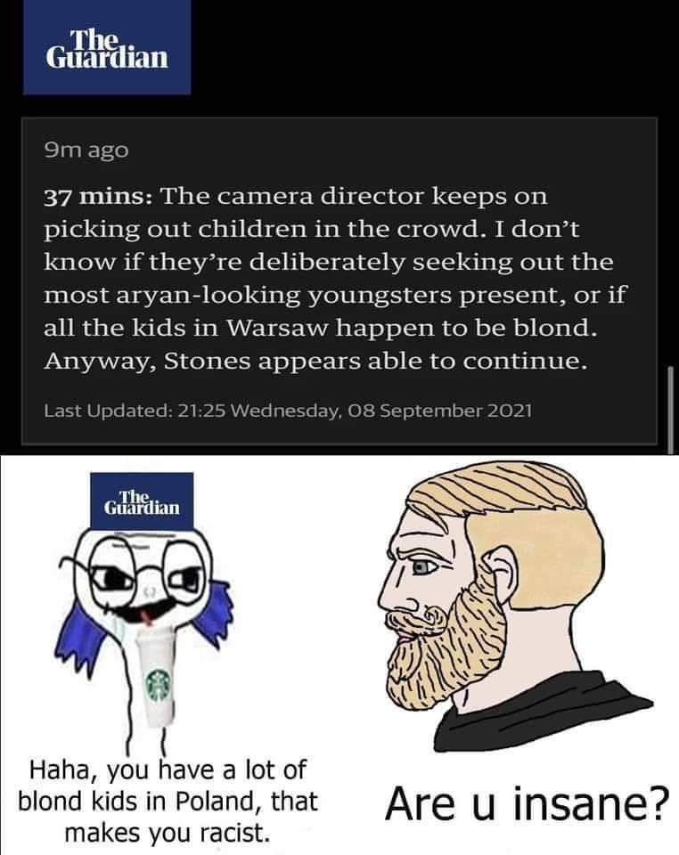 I don't know if Warsaw has a lot of blond kids, but I'm not going to do any research