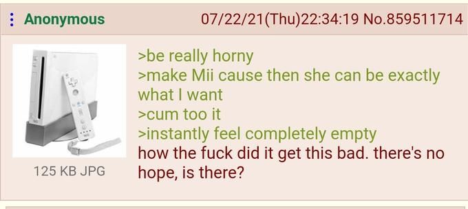 I bet anon is enjoying Miitopia