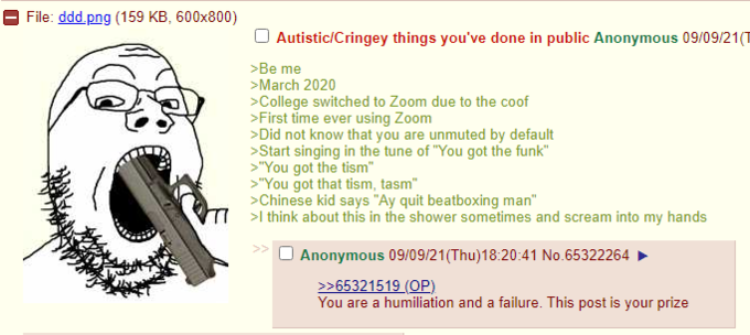 Anon got the tism
