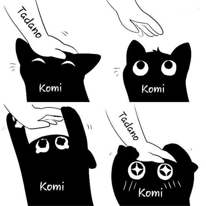 Komi san wants that head pat