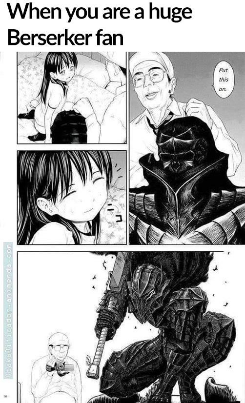 I wish a japanese man came to my house to give me Berserker Armour.