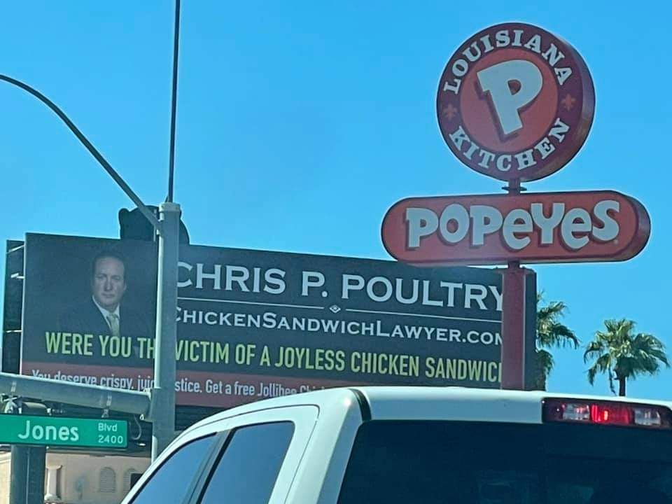 Chris P. Poultry, Chicken Sandwich Attorney-at-Law