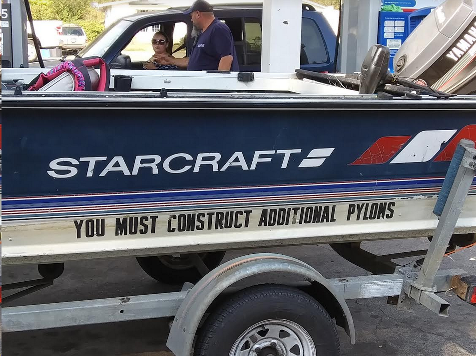 This boat came through my gas station today.