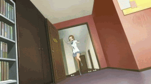The way to enter a room!