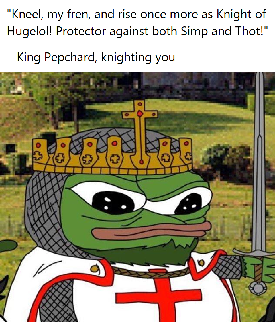Let us join swords together! Ride now! Not for cringe! But for based! Ere the sun rises!