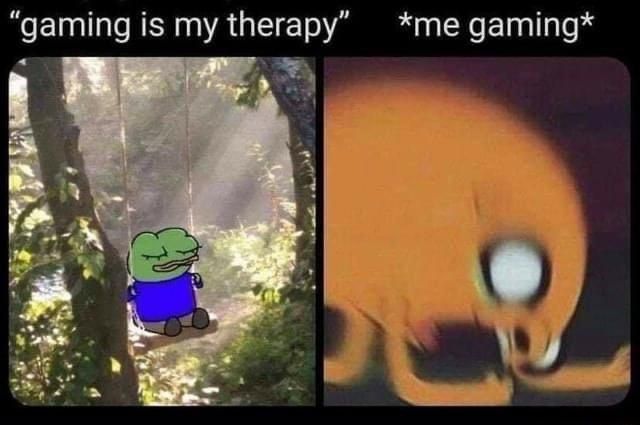 "I'm uh, relieving stress, what if I did all these things in real life instead, huh?"