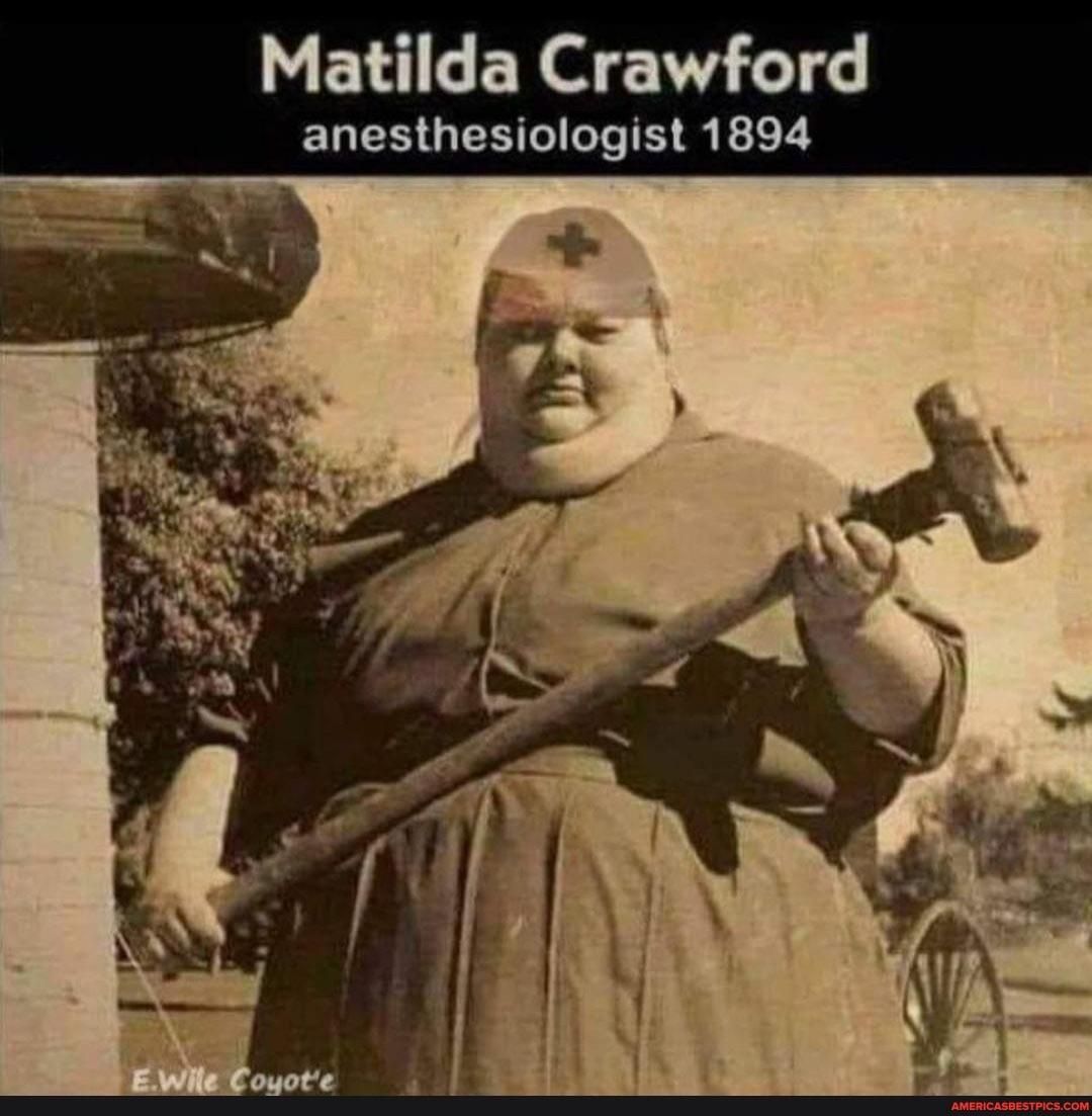 Matilda Crawford anesthesiologist 1894