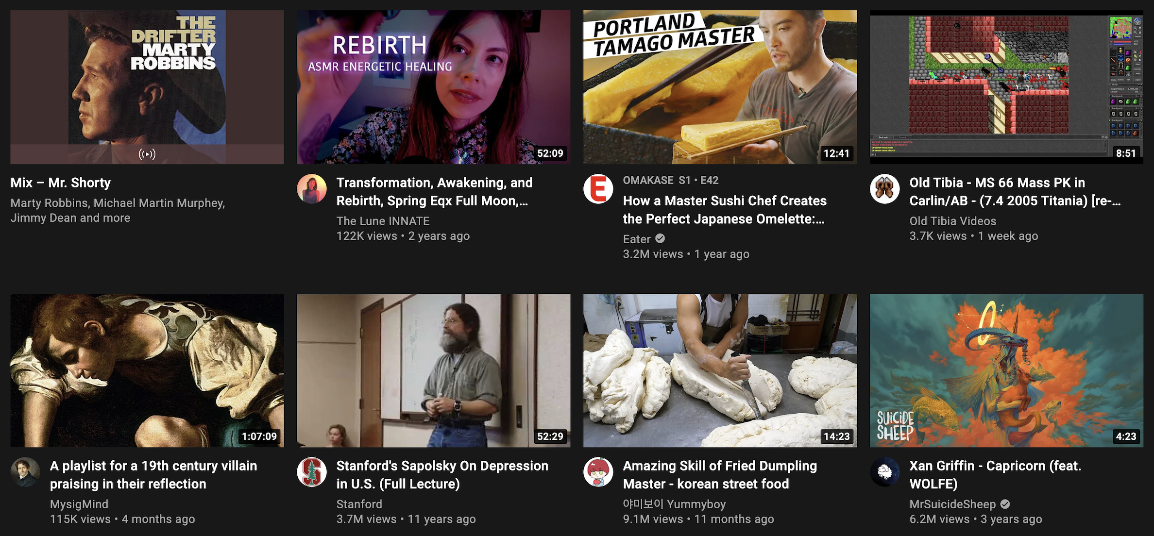 When the entire family uses one YT account