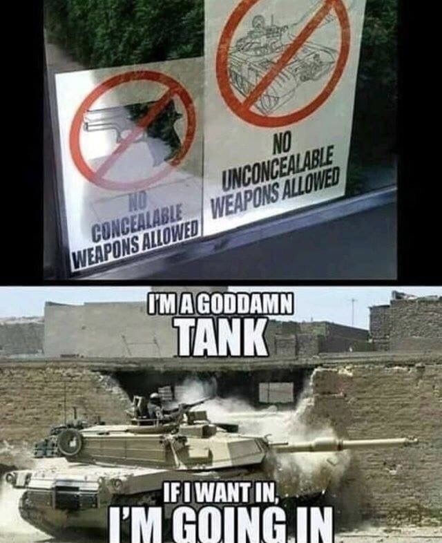 Tanks do what they want