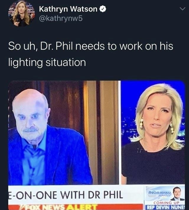 Dr. Phil is looking like the last boss of an RPG