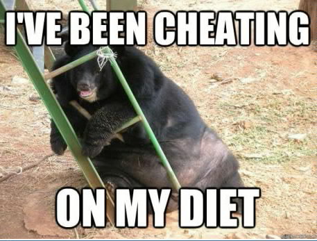 Confession bear on diets...