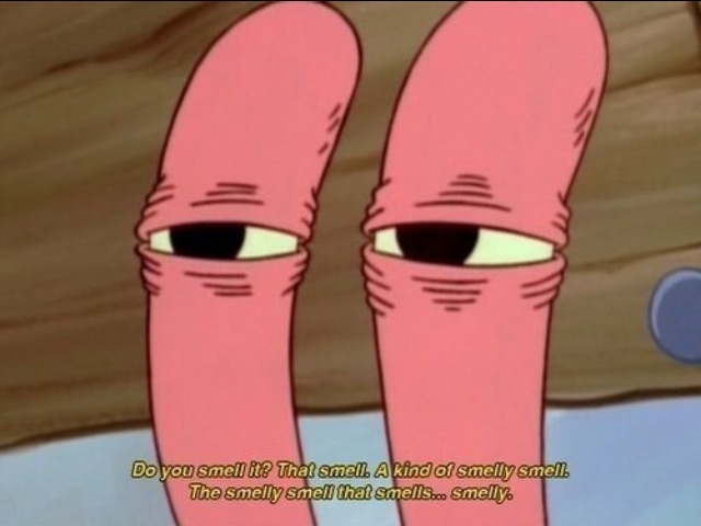When you smell weed in public....