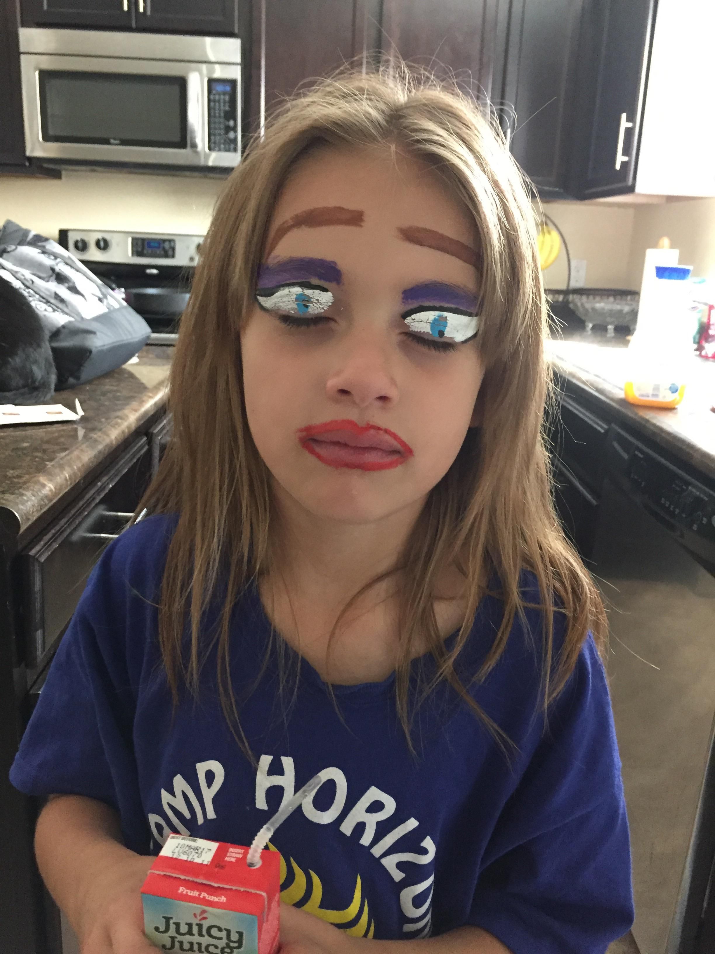 That time my daughter got her face painted at summer camp. She was very offended that I couldn’t tell she was “Elsa from Frozen”.