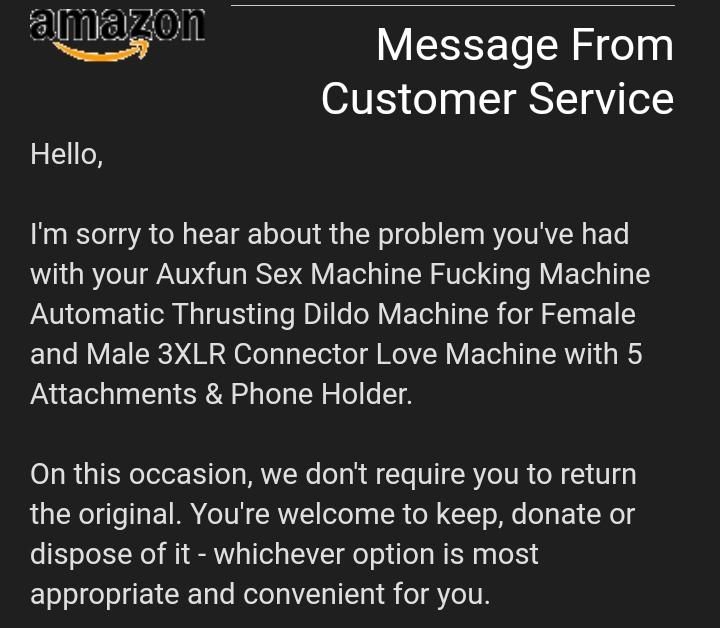 Thanks Amazon!