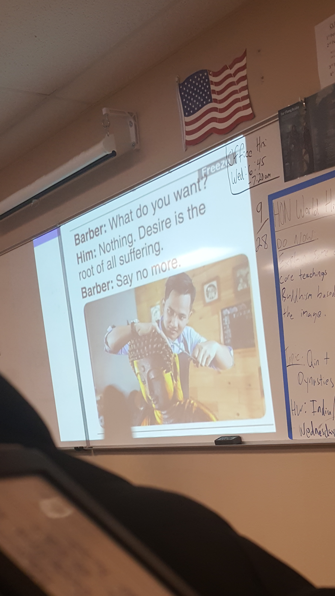 My History teacher wanted to show us his favorite meme of the week