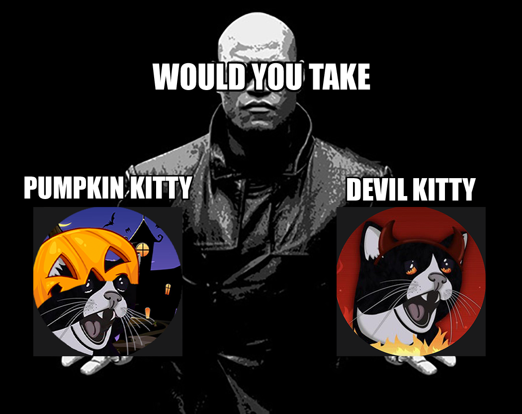 Pumpkin kitty > Devil kitty