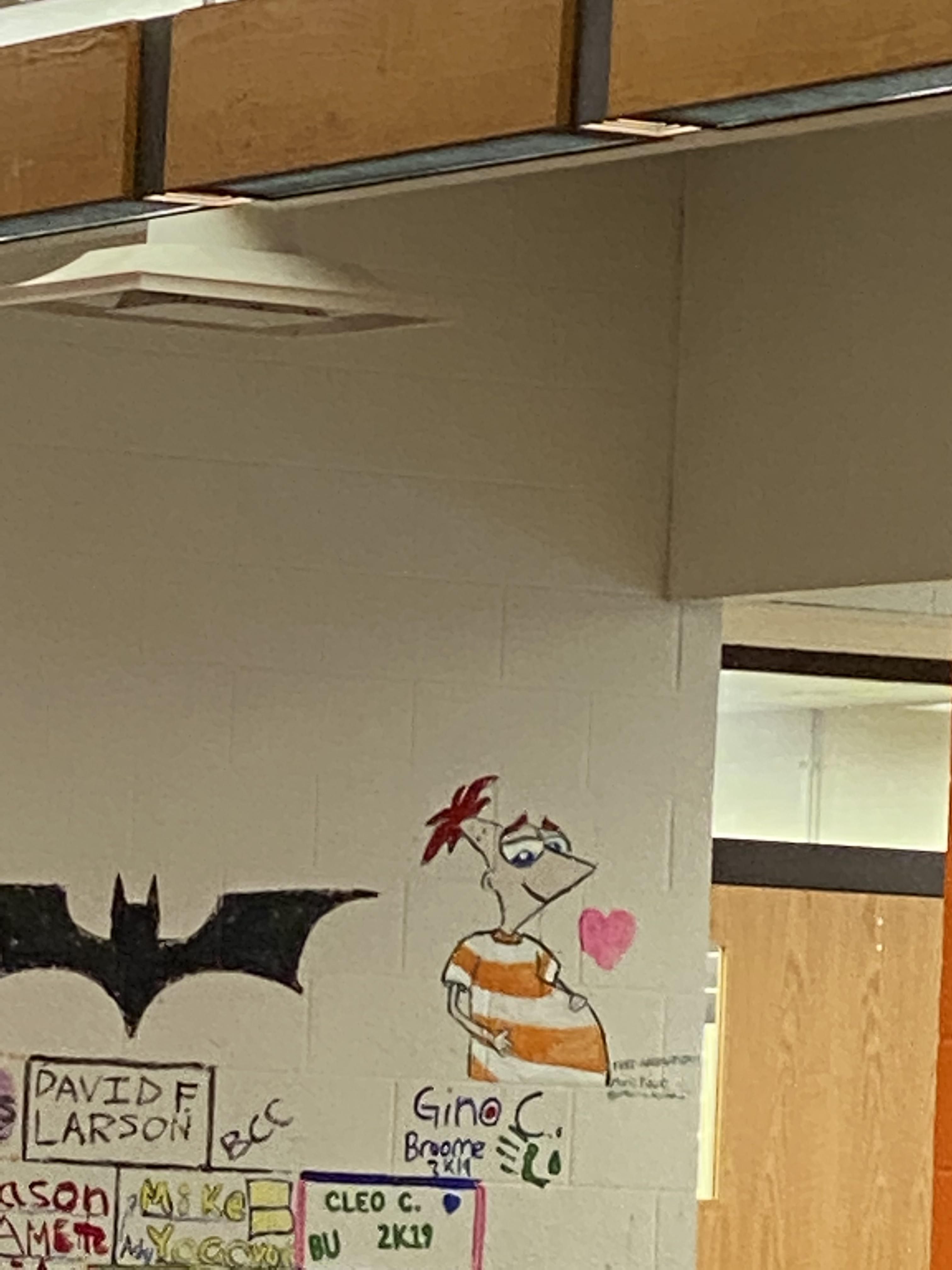 This is on the wall at my school