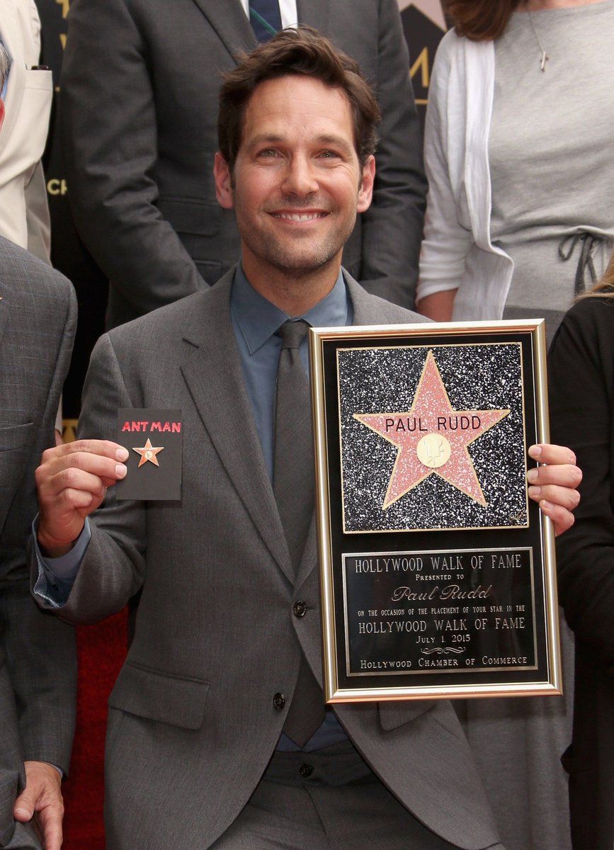 Paul Rudd has an Ant-Man sized star in the Hollywood Walk of Fame