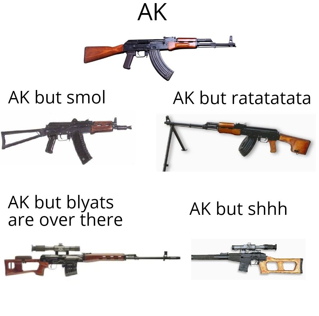 "Wait it's all AK?"...... "Always has been"