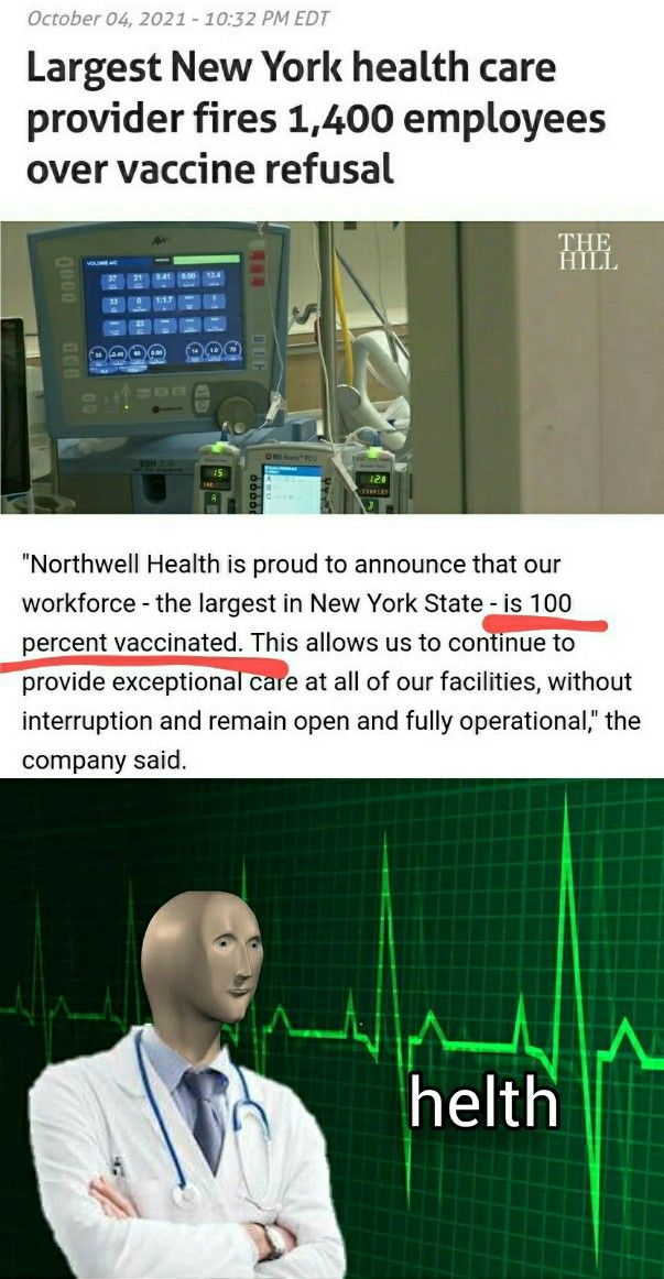 Fires 1400, brags about 100% vaccination