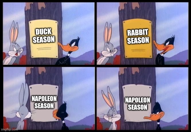 Just learned that Napoleon was attacked once by a horde of rabbits