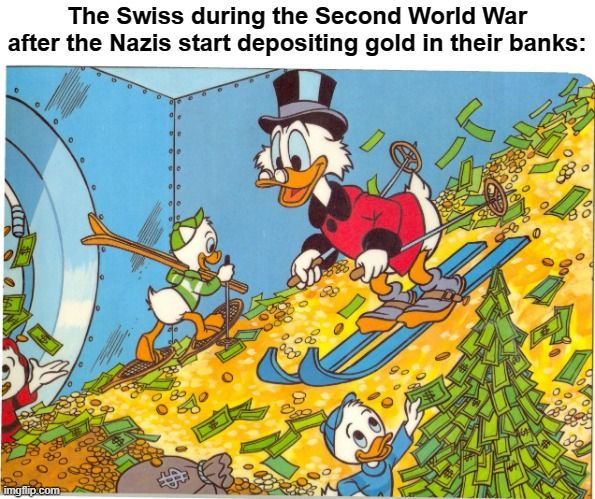 The Swiss will shoot down any plane, here in Duckburg!