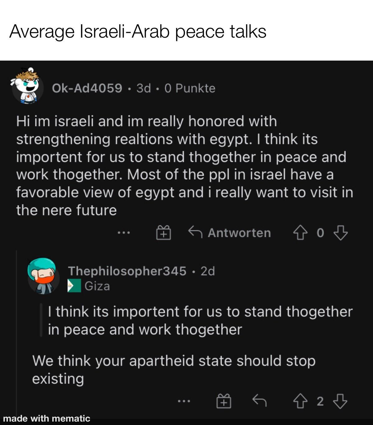 Average Israeli-Arab peace negotiations