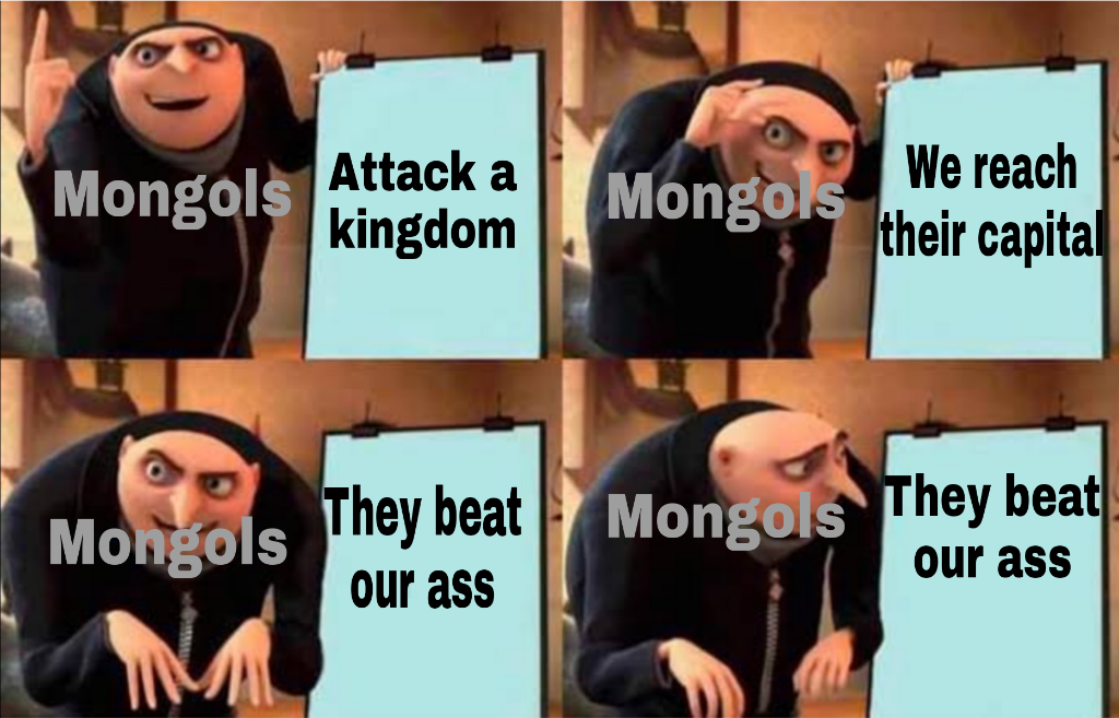 Delhi was one of the kingdoms who beat the mongols