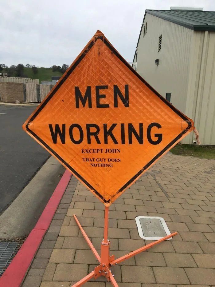 Men Working ..... Except John