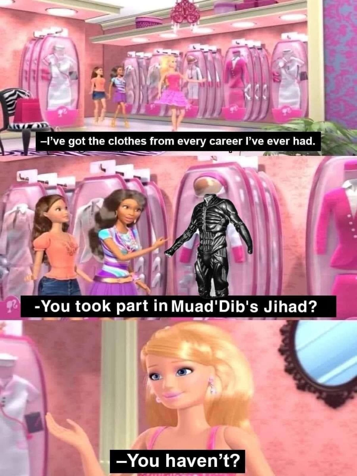 he who controls the spice girls controls the barbie universe