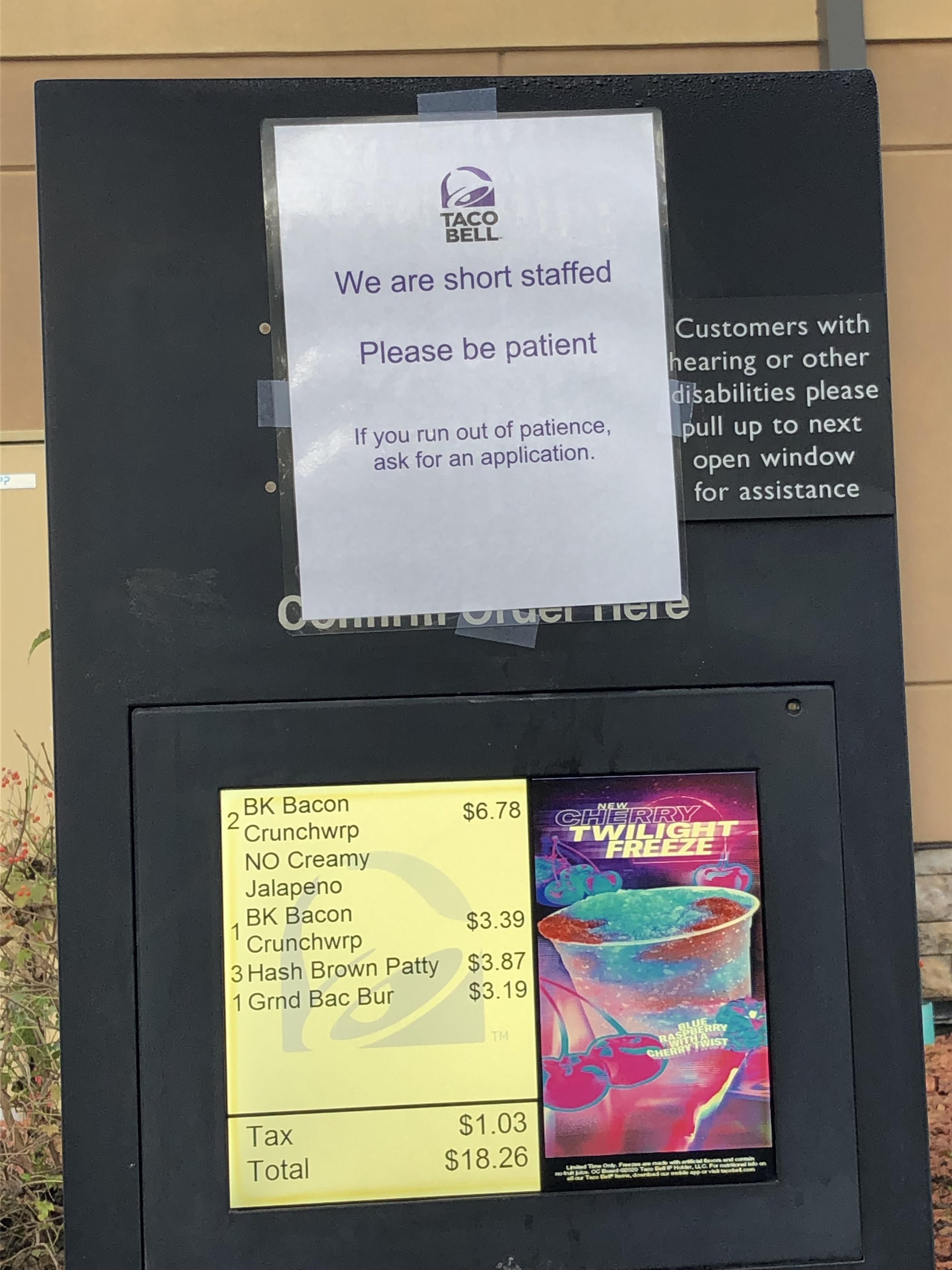 Taco Bell ain’t playing no games..