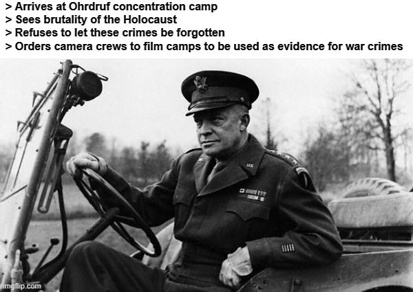 Trying to get rid of the evidence? Not on Mr Eisenhower's watch!